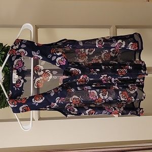 Sheer collared button down tank